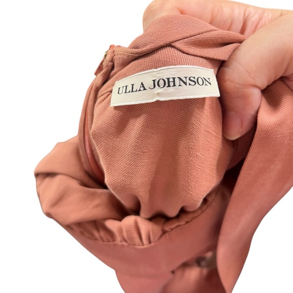 Ulla Johnson Iggy Clay Jumpsuit Women’s Size 0 Pink Bow Back Wide Leg - Picture 11 of 15